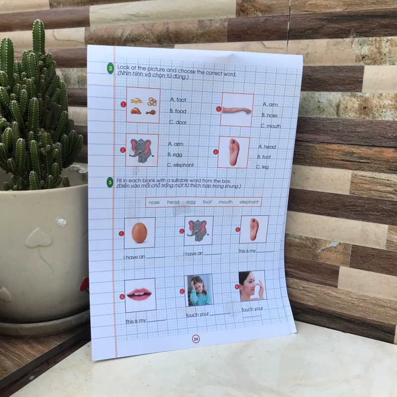 PHIẾU BÀI TẬP CUỐI TUẦN MÔN TOÁN, TIẾNG VIỆT , TIẾNG ANH  LỚP 1THEO CHƯƠNG TRÌNH MỚI - vanphongpham thịnh phat