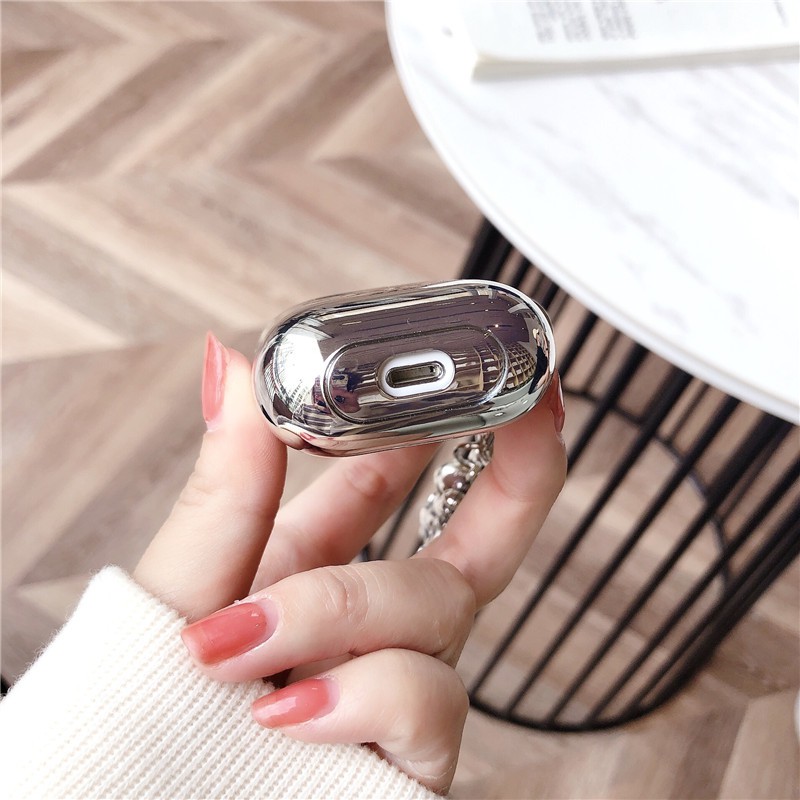 Case Vỏ Bao Airpod Đựng Tai Nghe Airpods 1/2/Pro Kaws Silver Nhựa TPU Mạ Bạc Cực Đẹp Vỏ Bọc Airpods - Chinchin Case