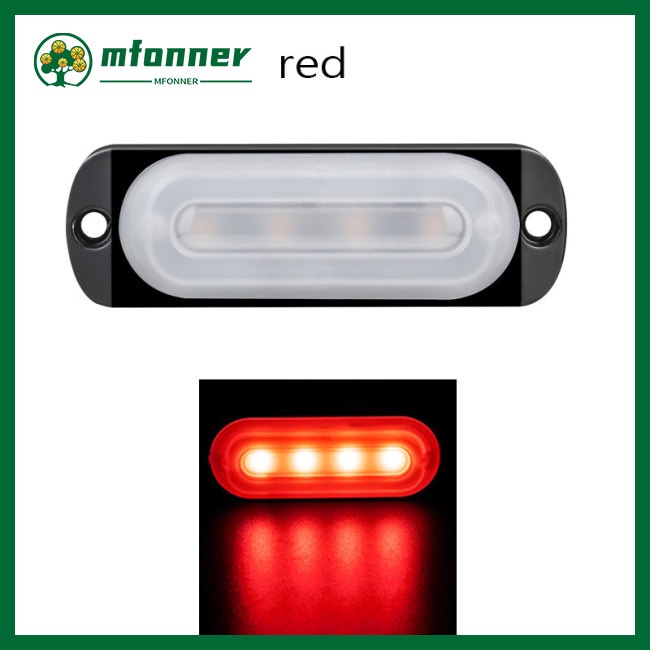 Đèn Led 6 Bóng 12v 24v Siêu Mỏng Chống Va Chạm / Bụi Bẩn Dành Cho Xe Hơi / Xe Tải