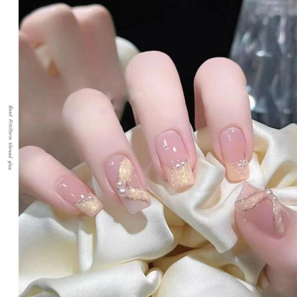 Lọ Keo 10ml Đính Ngọc Trai Trang Trí Móng Tay Nghệ Thuật