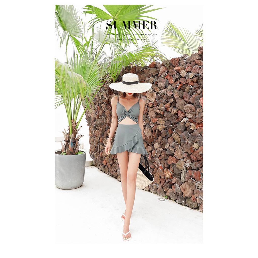 Bikini đi biển 🌸FREESHIP 50K🌸 Bộ bikini đi biển cực sang chảnh 2 màu xinh xắn- Đồ bơi nữ xinh xắn | BigBuy360 - bigbuy360.vn