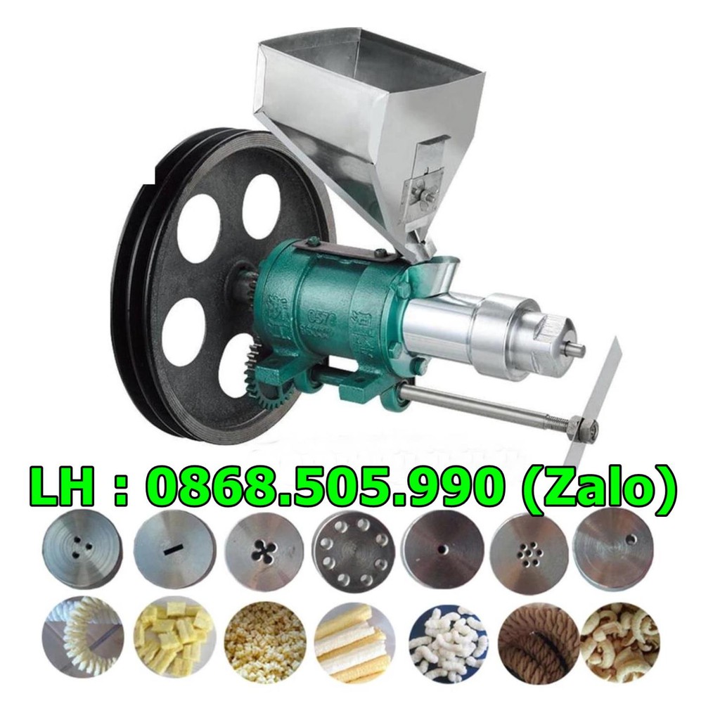 Máy nổ bỏng gạo, đầu nổ bỏng ngô, nổ 7 kiểu bỏng ống gậy, kén tằm, ... tặng 1 ruột nổ ngô