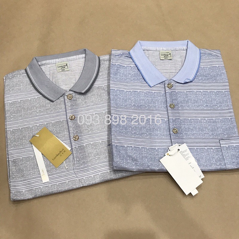 Áo thun dài tay cotton nam trung niên nhiều mẫu hàng quảng châu