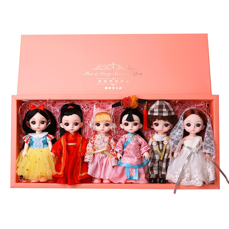Bộ Đồ Chơi Búp Bê Barbie Mini Dễ Thương Xinh Xắn Dành Cho Bé Gái