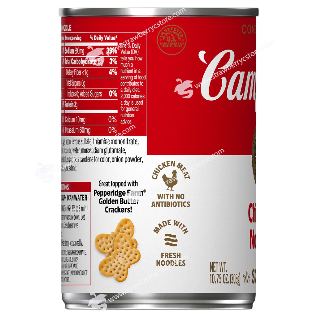 Súp Mì Gà Cô Đặc Campbell's Condensed Chicken Noodle Soup, Hộp 305g