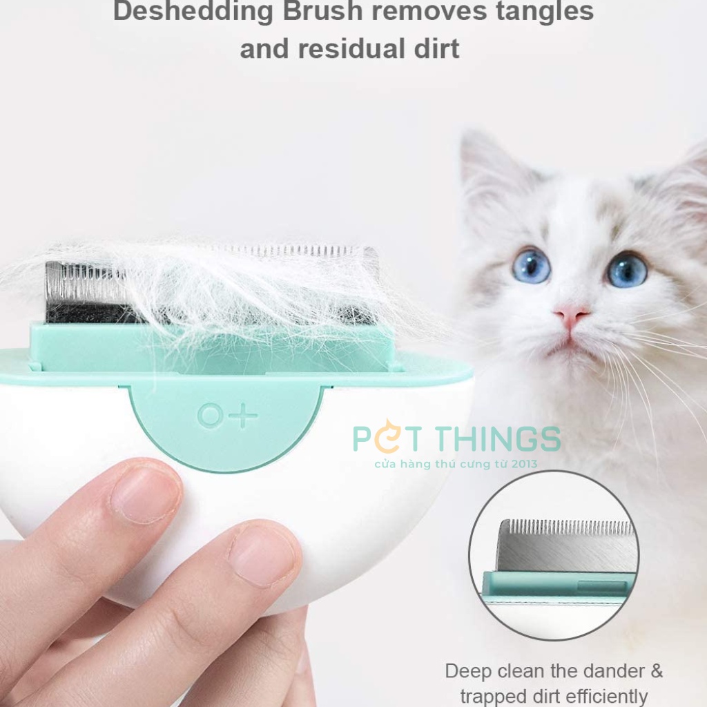 Lược chải lông bỏ túi mini cho thú cưng 2 trong 1 Pakeway Ge-mini