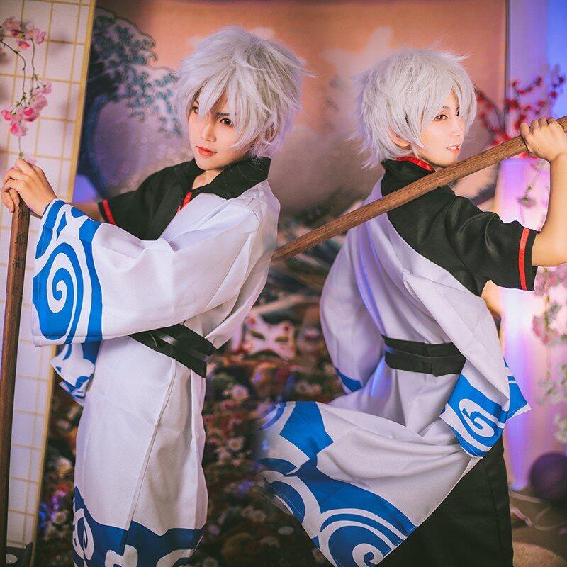 Bộ Tóc Giả Họa Tiết Hoạt Hình Gintama Sakata Gintki Anime COSER KING