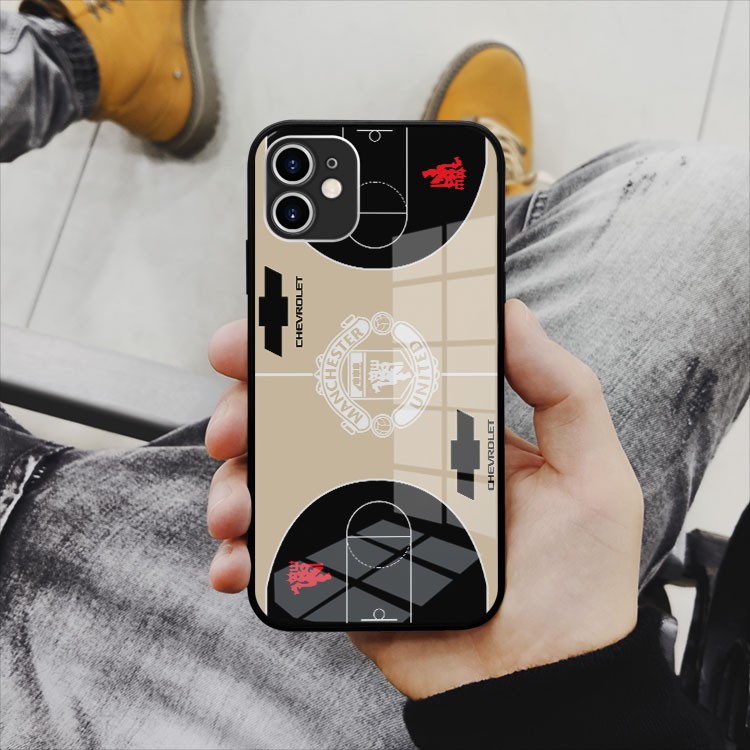 Ốp lưng kính đẹp Logo đội bóng MANCHESTER UNITED Iphone 7/7Plus/8/8Plus/X/Xs/Xs Max/11/11 Promax/12/12 Promax OK-94