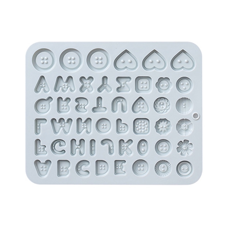 Khuôn Silicone Làm Sô Cô La Hình Nút Áo Bảng Chữ Cái Dành Cho Trẻ Em