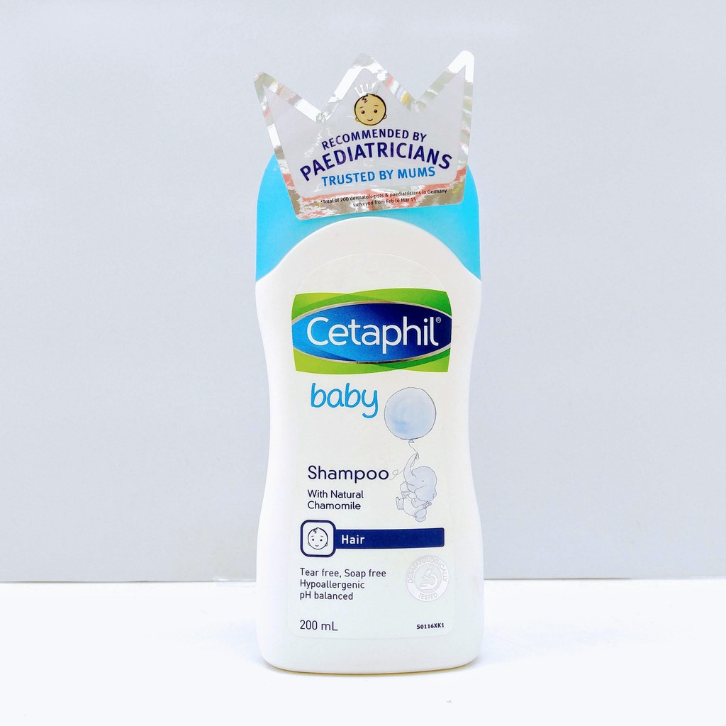 Cetaphil Dầu Gội Làm Sạch, Bảo Vệ Da Dầu Nhạy Cảm Cho Bé Baby Shampoo 200ml