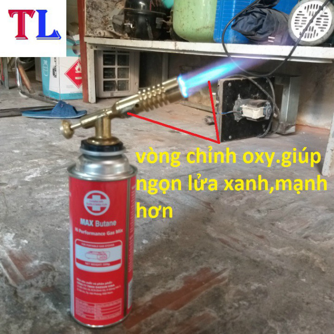 đèn khò gas mini cầm tay (khò có vòng chỉnh oxy)