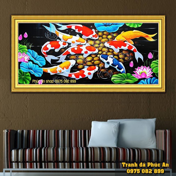 Cửu Ngư Quần Hội - 120x60cm- 160x70cm - Y8208, Y8209