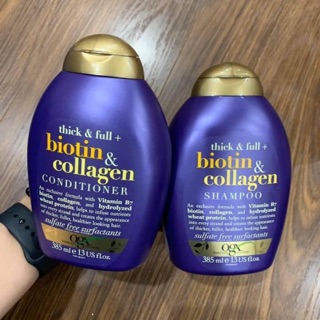 Cặp gội xả Biotin & collagen  385ml của hãng OGX - xuất xứ Mỹ