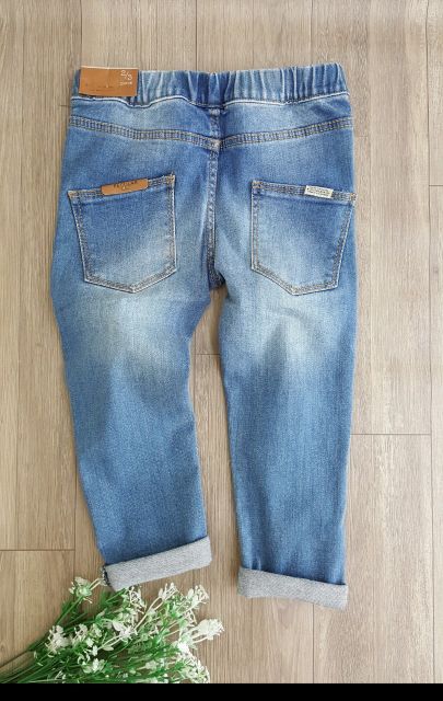 Quần bé trai & gái xanh lưng chun zara