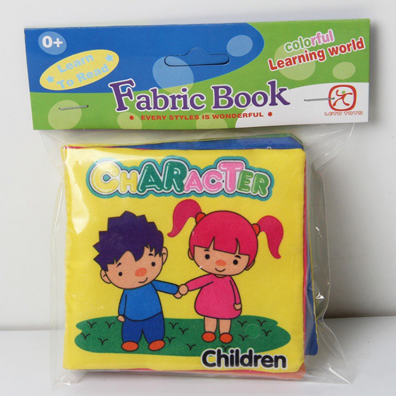 Đồ Chơi Sách Vải Mềm Có Âm Thanh Vui Nhộn Cho Bé 0-12 Tháng Tuổi