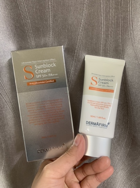 Chống nắng vật lý Sunblock Cream Spf50+ PA+++ of Dermafirm