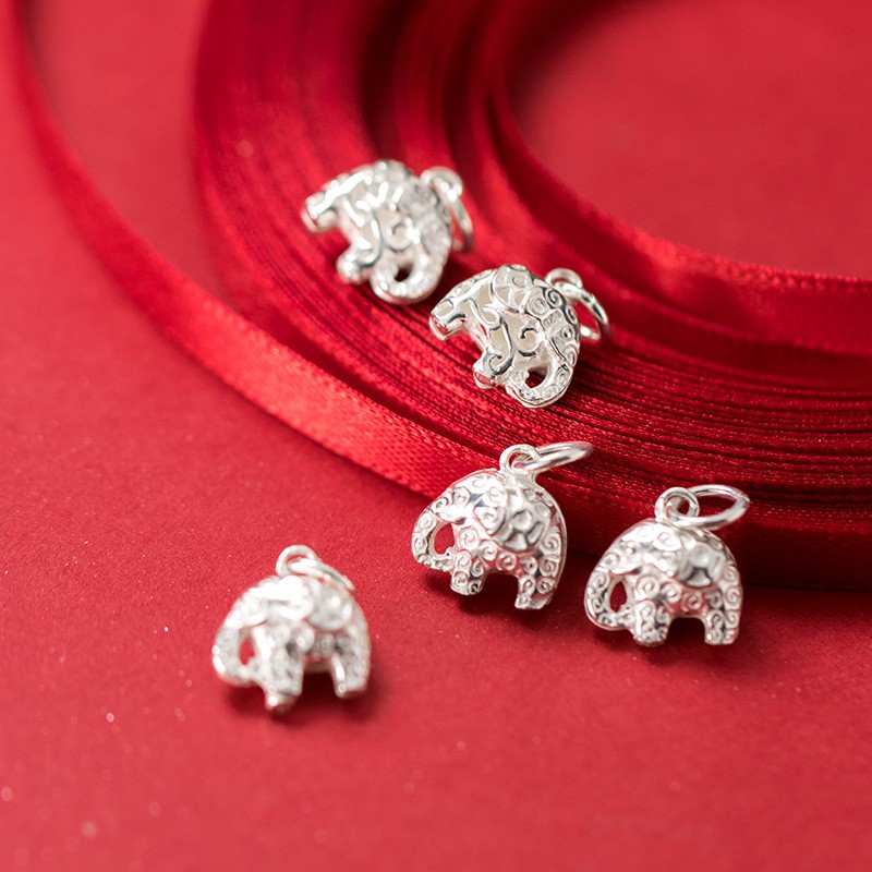 Charm bạc móc treo hình con voi - Charm Bạc 925 - Mã CB127