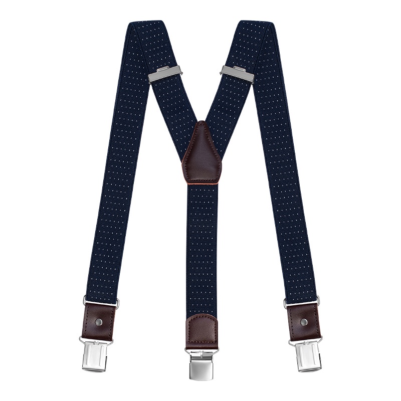 Dây Đai Da Bò Thật Co Giãn Có Móc Kẹp Treo Quần Dài Cho Nam