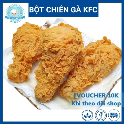 Bột Chiên Gà KFC Tặng kèm gia vị Hành Tỏi mix sẵn trong set bột (Chiên ~1.2kg gà) - Crispy Fried Chicken Powder