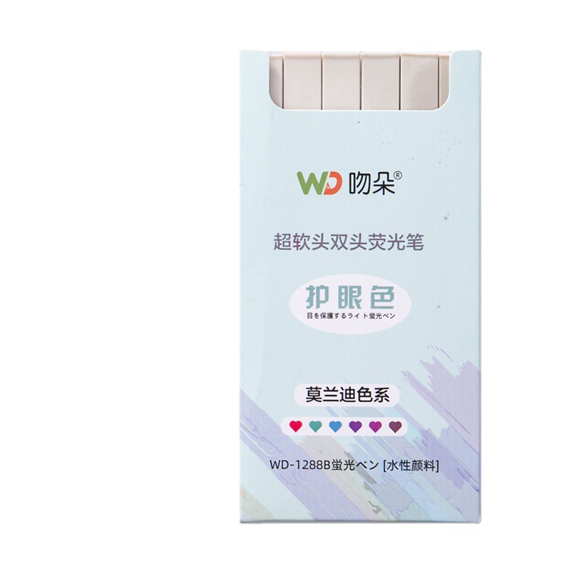 Bút highlight hai đầu 6 màu tiện lợi