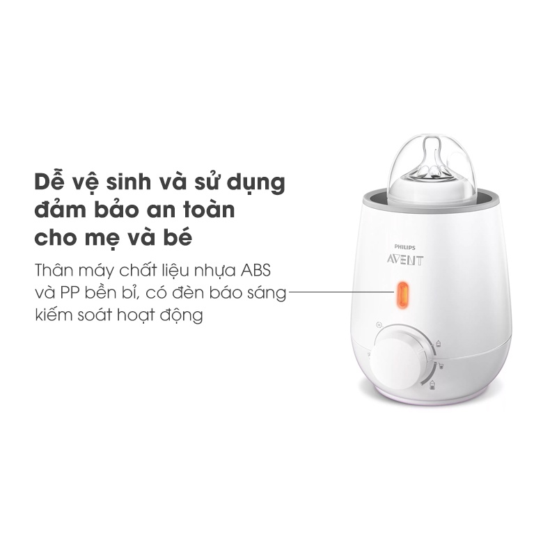 Máy hâm sữa và thức ăn siêu tốc Philips Avent SCF355.07