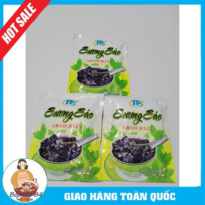 Bột Sương Sáo Đen Grass Jelly Thuận Phát Gói 50g