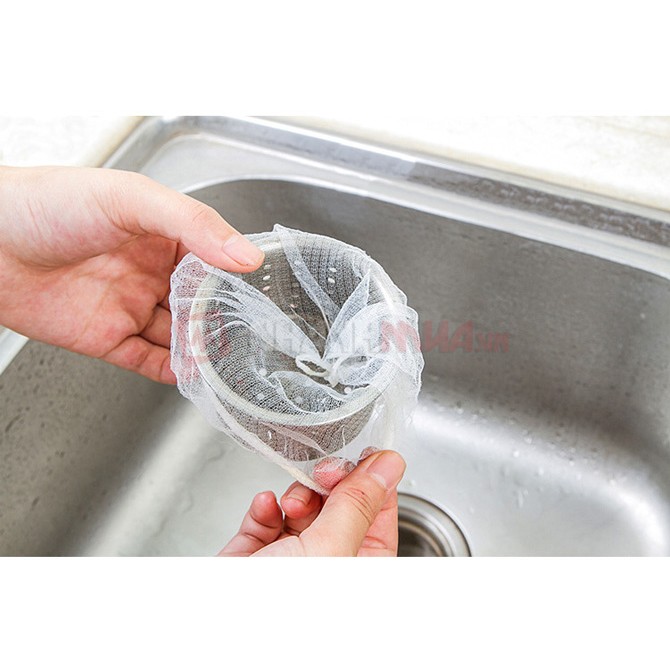 100 Túi lọc rác bồn rửa chén