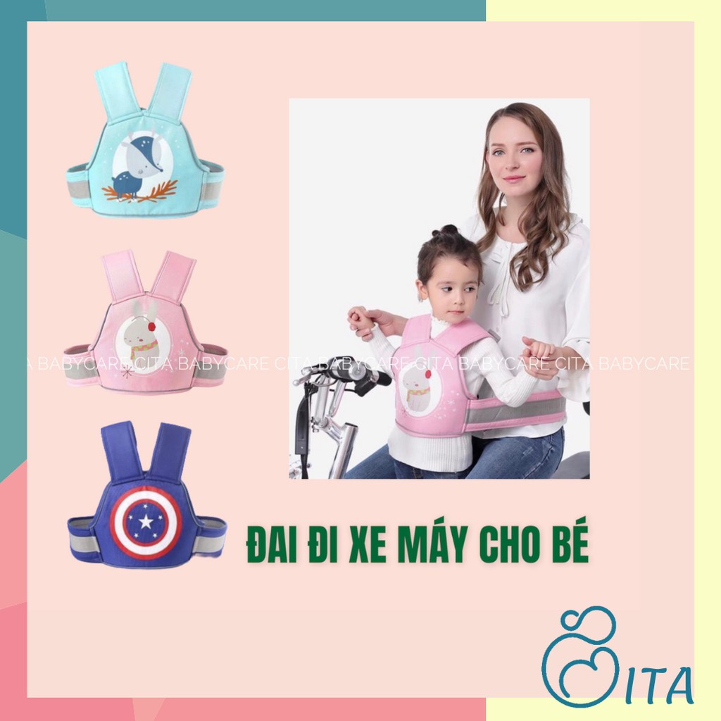 Đai đi xe máy Limengshi cho bé - đai an toàn đi xe máy