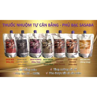 THUỐC NHUỘM PHỦ BẠC SASABA TỰU CÂN BẰNG NHIỀU KHÚC MÀU TÚI 450ML | BigBuy360 - bigbuy360.vn
