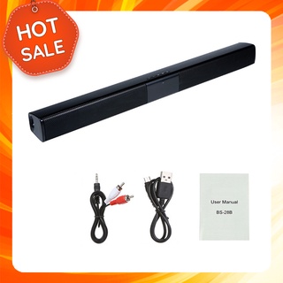{ GIÁ SỐC } Loa Gaming Soundbar Để Bàn BS-28B  Thanh Dài Siêu Trầm Bluetooth Dùng Cho Máy Vi Tính PC, Laptop, Tivi