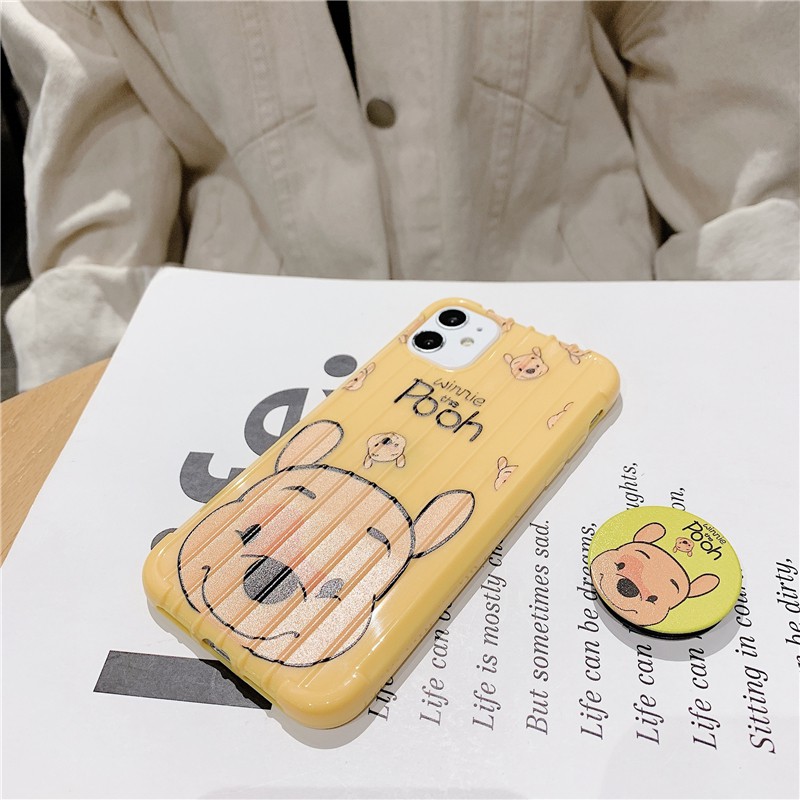 Ốp lưng gấu Pooh đáng yêu nhiều mẫu mã cho điện thoại Xiaomi Realme C3 5i 6 C2 6i 7 5 C11 C12 5S C1 7i C15 C17 6S U1 C3i Narzo 20 PRO 10 10A 20A