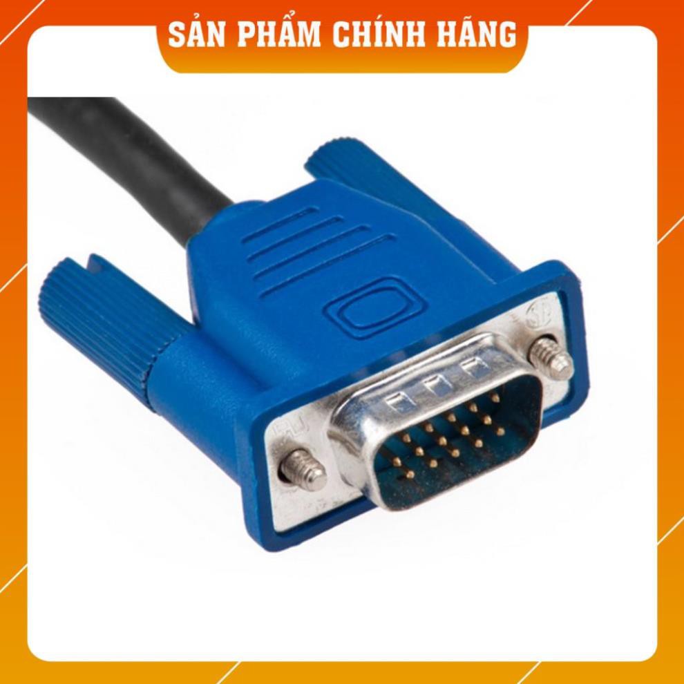 Dây VGA - Cáp VGA 20 mét - Màu trắng, 2 đầu chống nhiễu màu xanh - BH 12 tháng