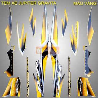 Tem xe máy Yamaha Jupiter Gravita Tem loại tốt 3 LỚP - MÀU VÀNG