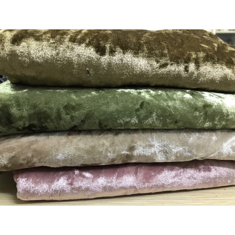 Vải nhung nhám may sườn xám, áo dài, quần áo, bọc sofa, may ga giường spa