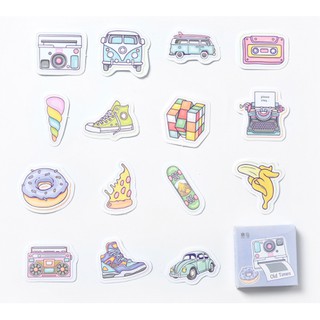 {Khác ~ Có sẵn/ Order} Phụ kiện trang trí: Set 45 sticker " Color life"/ Hình dán