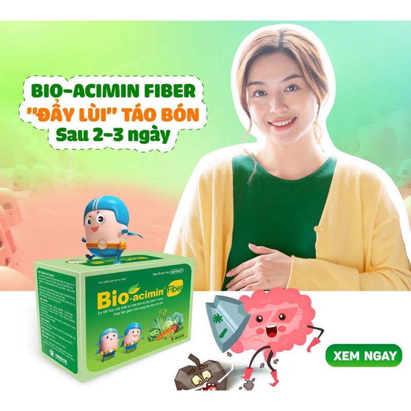 Bio Acemin Fiber - Giúp cân bằng hệ vi sinh đường ruột, giảm táo bón, để cho trẻ có một cơ quan tiêu hóa khỏe mạnh.