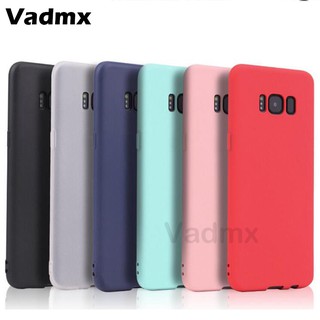 Ốp điện thoại dẻo bằng TPU bề mặt nhám màu trơn cho Samsung Galaxy S8 / S8 Plus