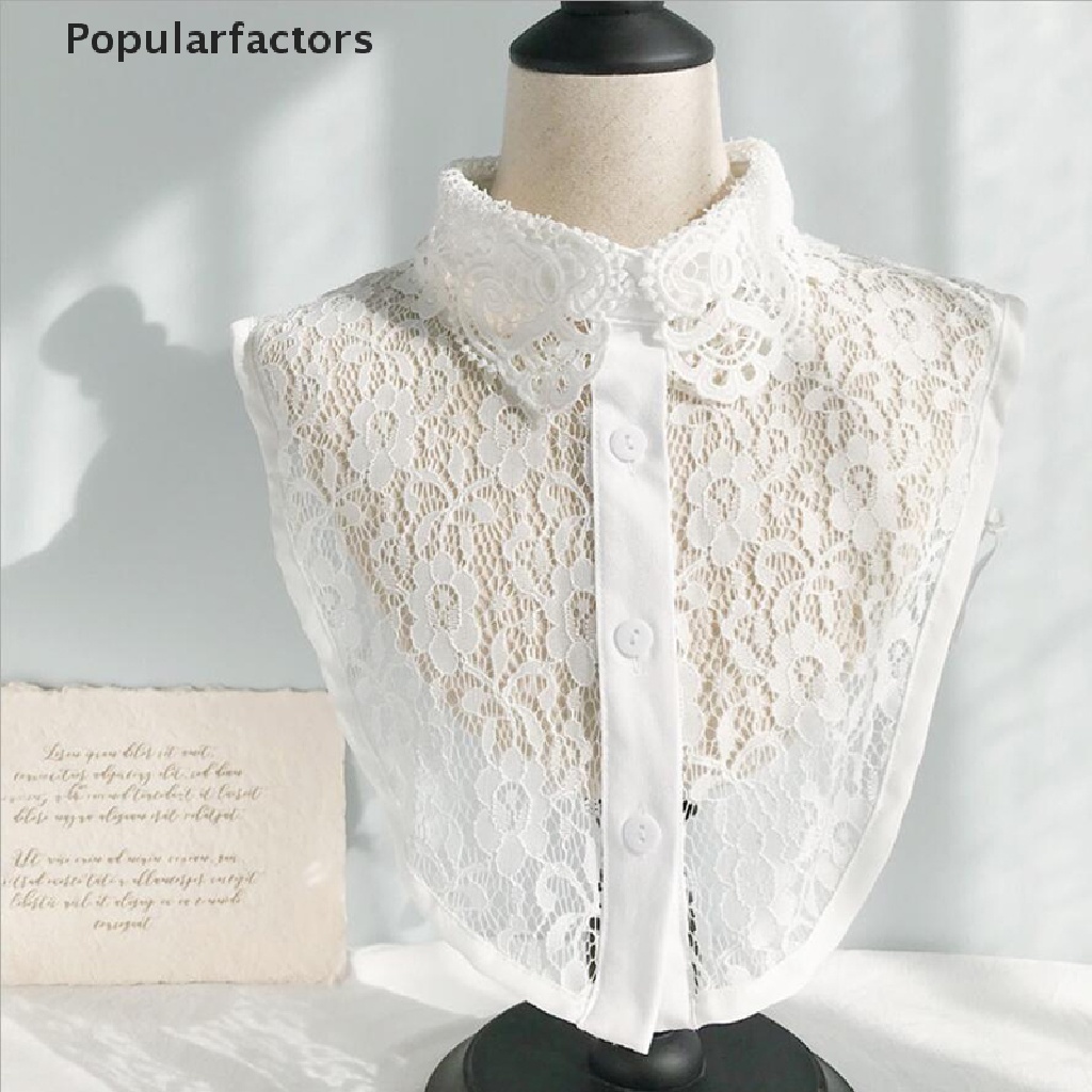 Cổ Áo Giả Bằng Ren Rỗng Mềm Mại Có Thể Tháo Rời