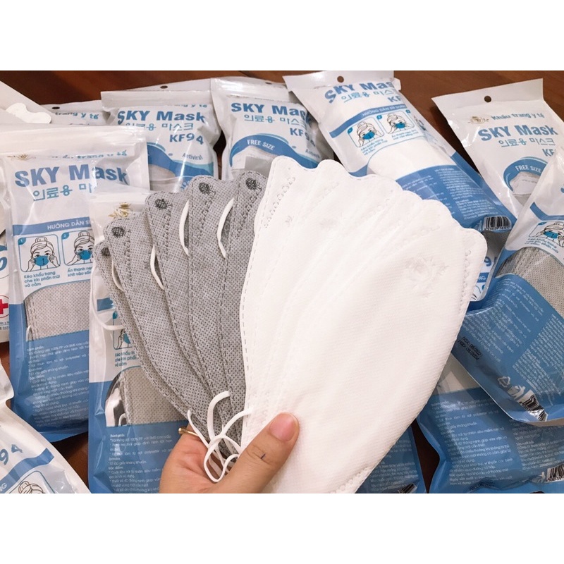 Set 10 chiếc khẩu trang 4D SKY MASK KHÁNG KHUẨN | BigBuy360 - bigbuy360.vn