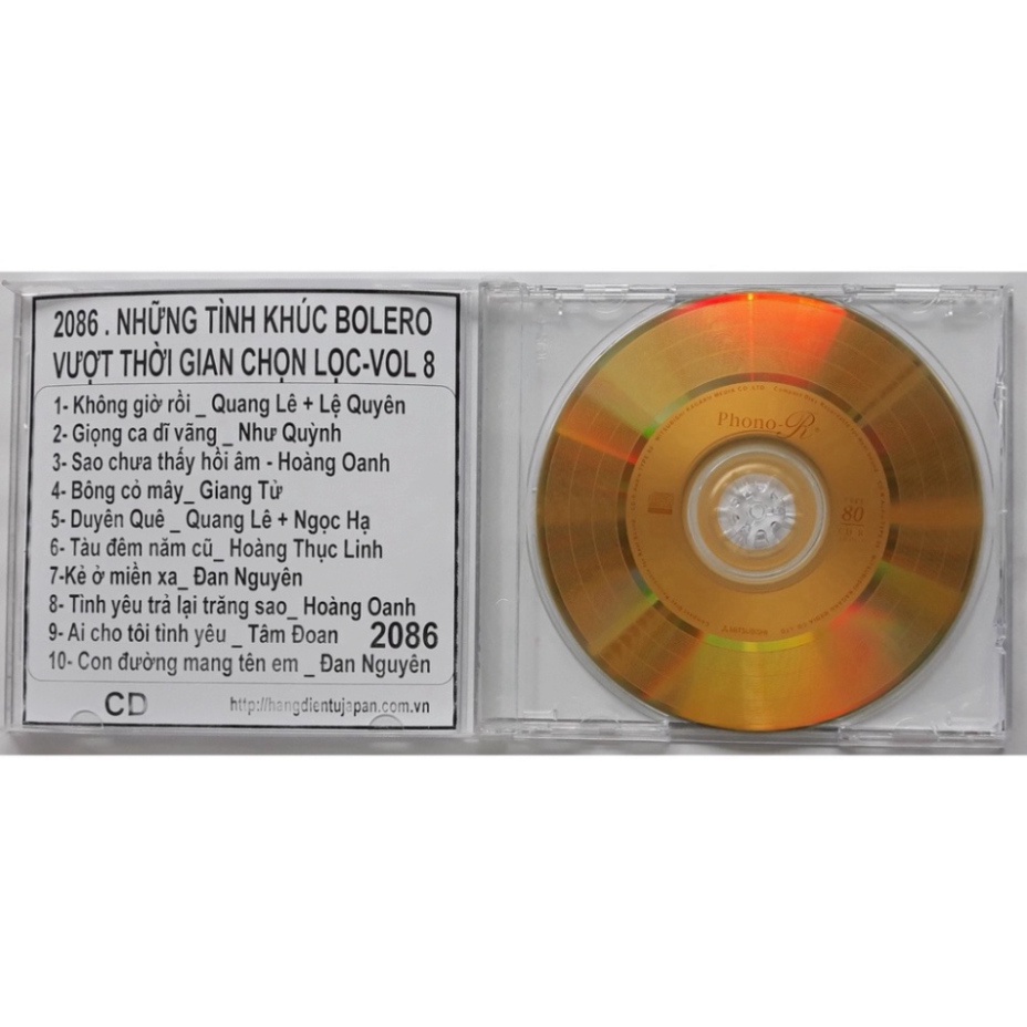 Bộ  4 CD Bolero Tình khúc vượt thời gian  âm thanh chất lượng cao