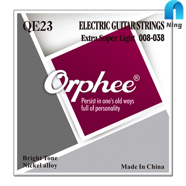 Set 6 Dây Đàn Ghi Ta Điện Chuyên Nghiệp Mạ Niken Hợp Kim Mạ Niken QE23 / QE25 / QE27 / QE29