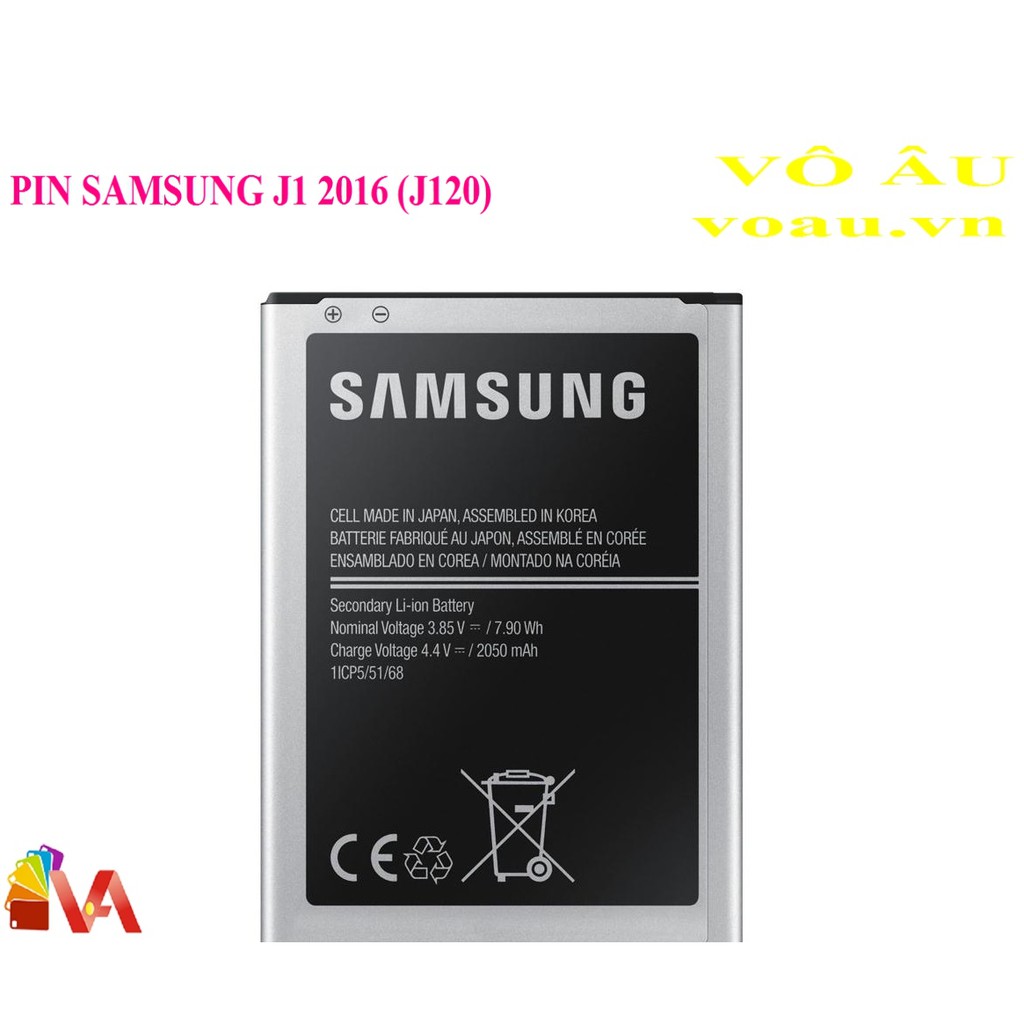 Pin xịn Samsung Galaxy J1 2016  dung lượng 2050mAh - BH 6 Tháng