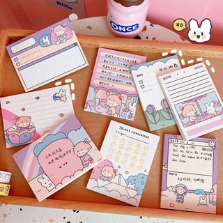 Giấy note ghi chú cô gái dễ thương
