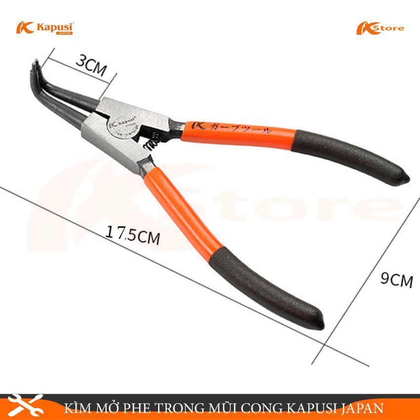 BỘ 4 KÌM MỞ PHE KAPUSI JAPAN 7INCH/175MM