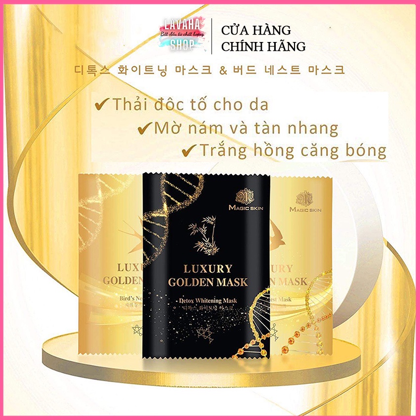 Mặt nạ trắng da, mặt nạ chống lão hóa da dưỡng ẩm mờ nám và tàn nhan thải độc cho da - LAVAHA SHOP