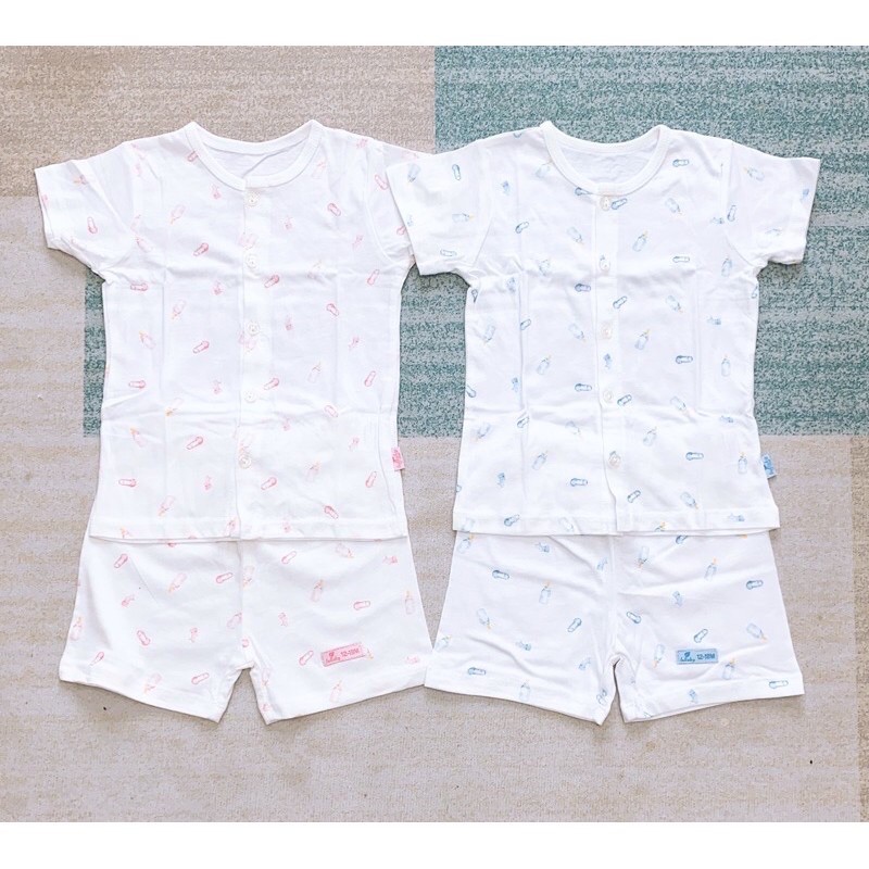 Bộ cộc cotton Lullaby hình bình sữa