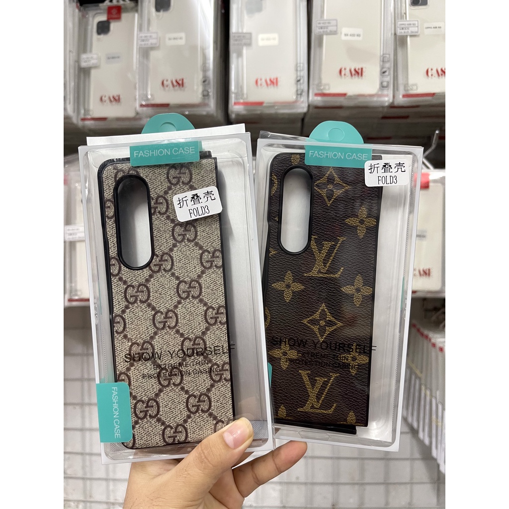 [Có sẵn] Ốp nhựa dẻo họa tiết LV.GUUCI. Samsung Galaxy Z Flip3 5G / Z Flip 3 Fold3 Fold 3