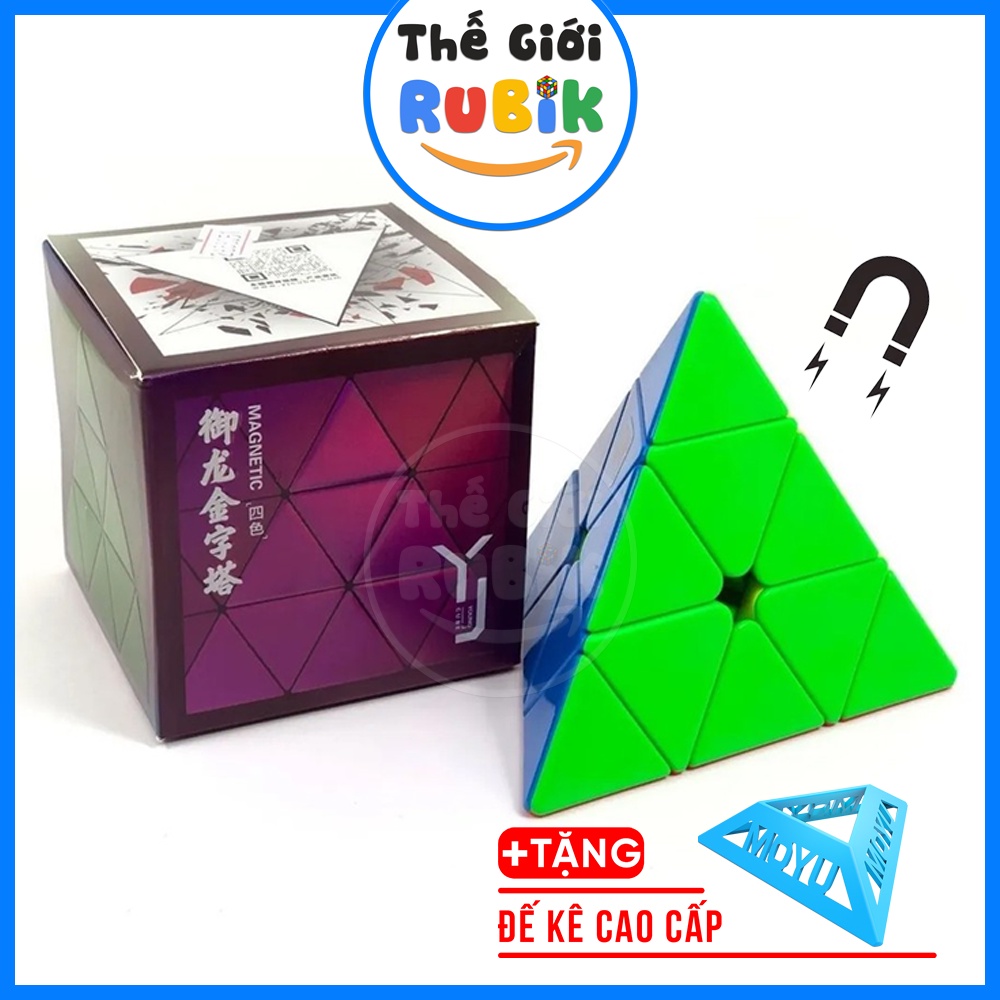 ✅ [Chính Hãng ]Rubik Tam Giác YongJun YuLong Pyraminx V2M 3x3 Stickerl