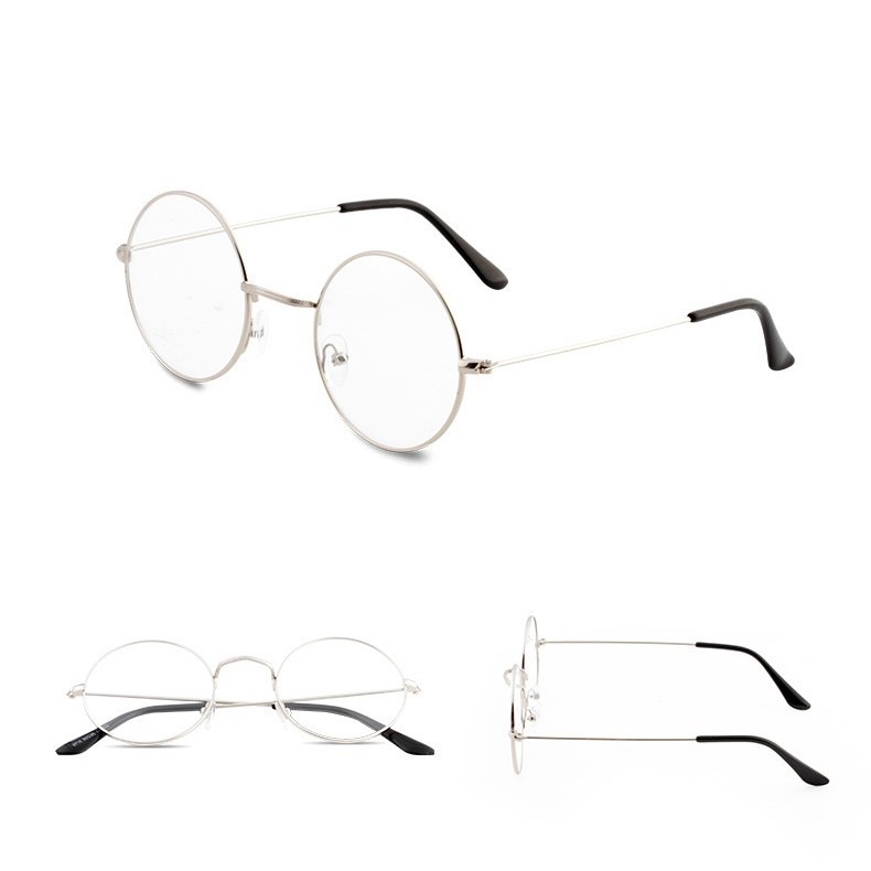 Kính thời trang gọng tròn, không độ, phiên bản Hàn Quốc cho nam thanh nữ tú - KM15