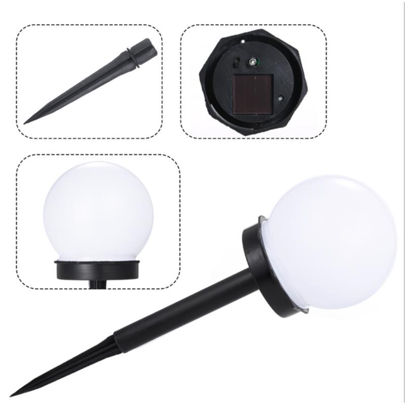 1 Đèn LED Hình Cầu Năng Lượng Mặt Trời Chống Thấm Nước Cho Sân Vườn